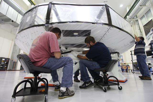 Orion EM-1 Crew Module Adapter Move to Clean Room
