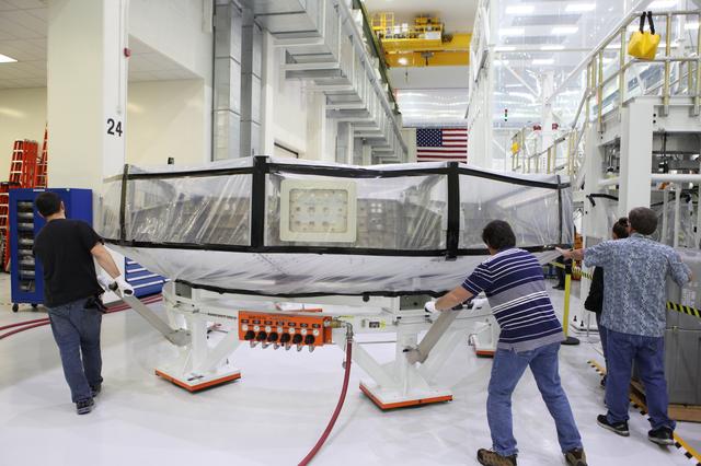 NASA image: Orion EM-1 Crew Module Adapter Move to Clean Room