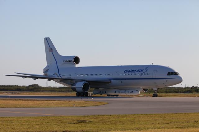NASA image: Pegasus XL CYGNSS Arrival at CCAFS