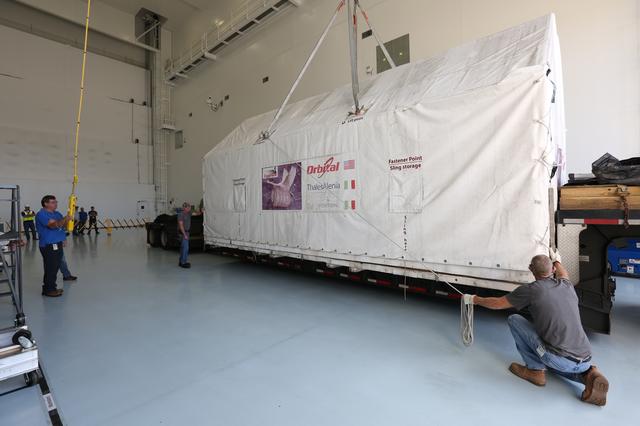 NASA image: Orbital ATK's Ground Support Equipment (GSE) Delivery for OA-7