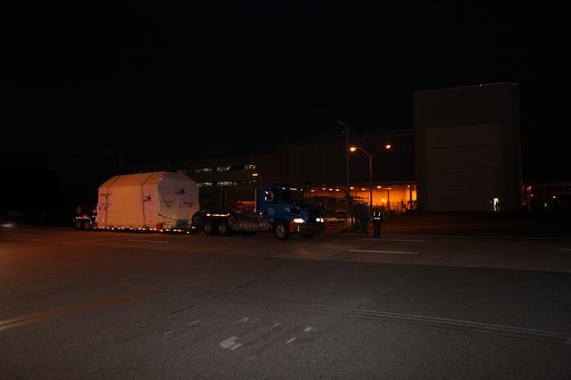 NASA image: OA-7 Cargo Module Arrival