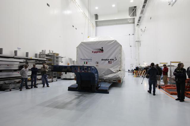 NASA image: OA-7 Cargo Module Arrival