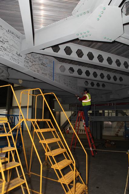 NASA image: Platform A North Beam Signing