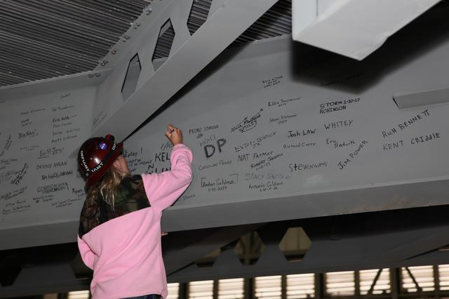 NASA image: Platform A North Beam Signing