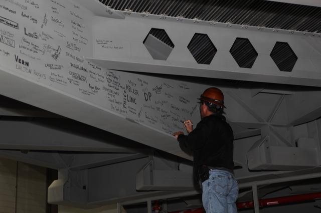 NASA image: Platform A North Beam Signing