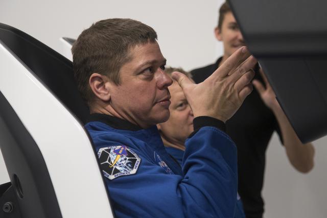 Commerical Crew Astronauts Evaluate Crew Dragon Controls