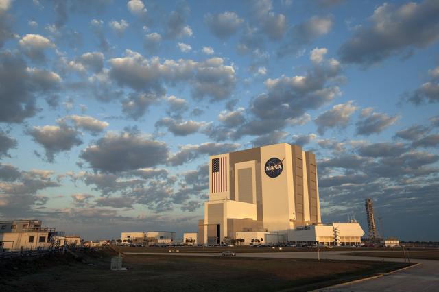 NASA image: VAB during Sunrise at Kennedy Space Center