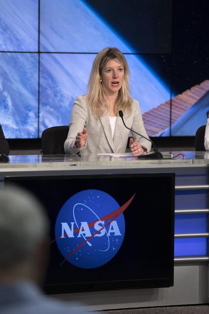 NASA image: SpaceX CRS-10 Post Launch News Conference