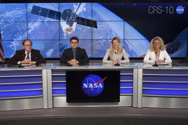 NASA image: SpaceX CRS-10 Post Launch News Conference