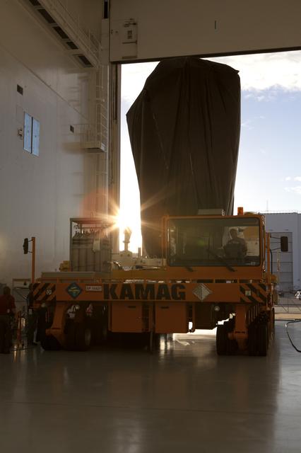 NASA image: OA-7 Transport from SSPF to PHSF