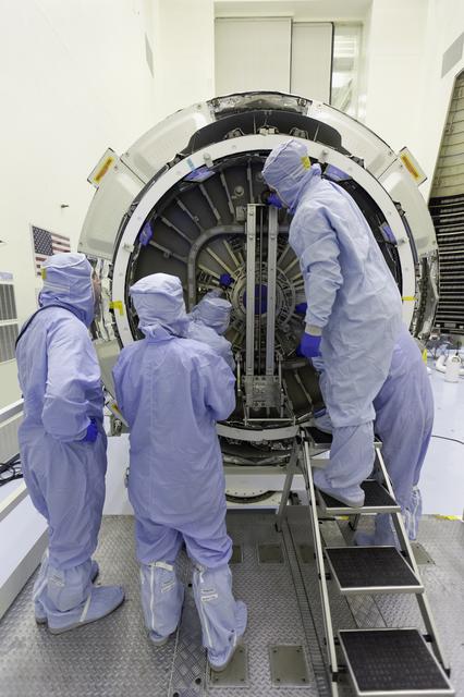 NASA image: OA-7 Late Cargo Loading