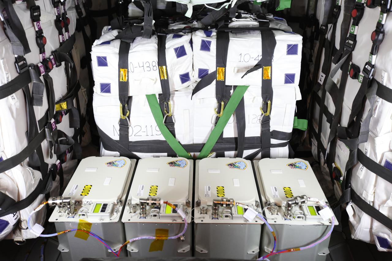 Inside the Payload Hazardous Servicing Facility at NASA's Kennedy Space Center in Florida, technicians have completed installation of the final cargo and power in the Orbital ATK Cygnus pressurized cargo module. The Orbital ATK CRS-7 commercial resupply services mission to the International Space Station is scheduled to launch atop a United Launch Alliance Atlas V rocket from Space Launch Complex 41 at Cape Canaveral Air Force Station no earlier than March 21, 2017. Cygnus will deliver 7,600 pounds of supplies, equipment and scientific research materials to the space station.