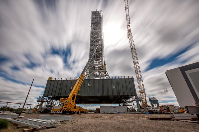 NASA image: Long Exposure Photos of Mobile Launcher