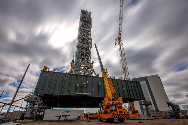 NASA image: Long Exposure Photos of Mobile Launcher