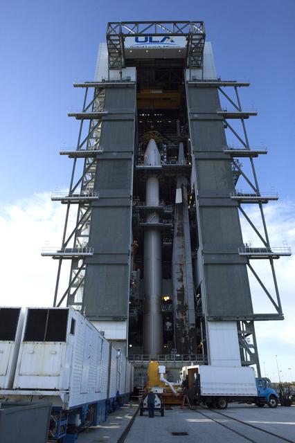 NASA image: OA-7 Lift and Mate to Booster