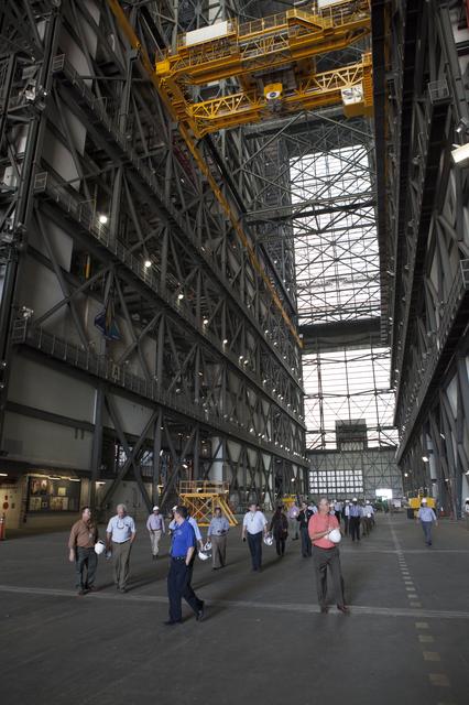 NASA image: Engineering Management Board Tour VAB