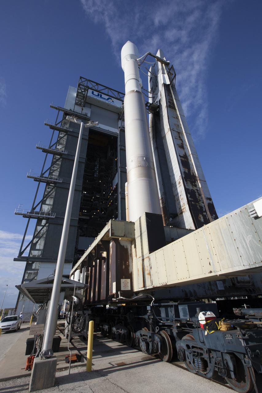 A United Launch Alliance Atlas V rocket, with the Orbital ATK Cygnus pressurized cargo module, has exited the Vertical Integration Facility for the trip to the pad at Space Launch Complex 41 at Cape Canaveral Air Force Station in Florida. Orbital ATK's seventh commercial resupply services mission, CRS-7, is scheduled to launch to the International Space Station on April 18, 2017. Cygnus will deliver 7,600 pounds of supplies, equipment and scientific research materials to the space station. Liftoff is scheduled for 11:11 a.m. EDT.