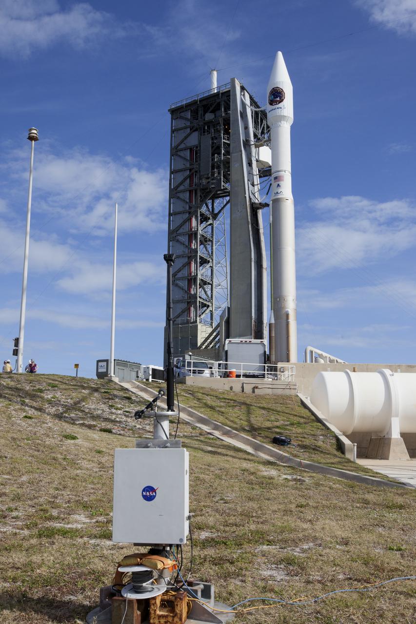 A United Launch Alliance Atlas V rocket, with the Orbital ATK Cygnus pressurized cargo module, arrives at the pad at Space Launch Complex 41 at Cape Canaveral Air Force Station in Florida. Orbital ATK's seventh commercial resupply services mission, CRS-7, is scheduled to launch to the International Space Station on April 18, 2017. Cygnus will deliver 7,600 pounds of supplies, equipment and scientific research materials to the space station. Liftoff is scheduled for 11:11 a.m. EDT.
