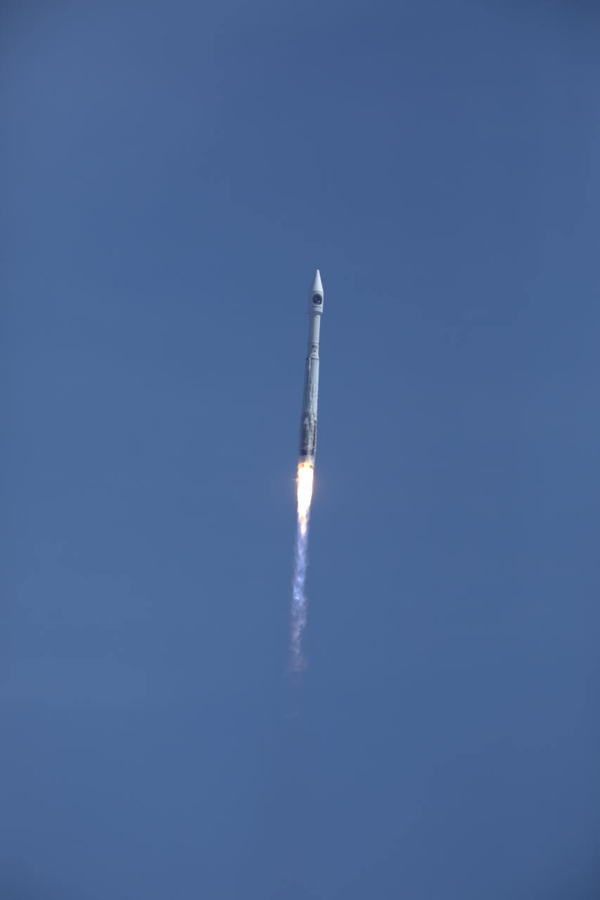 A United Launch Alliance Atlas V rocket soars updward after a liftoff at 11:11 a.m. EDT from Space Launch Complex 41 at Cape Canaveral Air Force Station in Florida, carrying the Orbital ATK Cygnus pressurized cargo module on the company's seventh commercial resupply services mission to the International Space Station. Cygnus will deliver 7,600 pounds of supplies, equipment and scientific research materials to the space station.