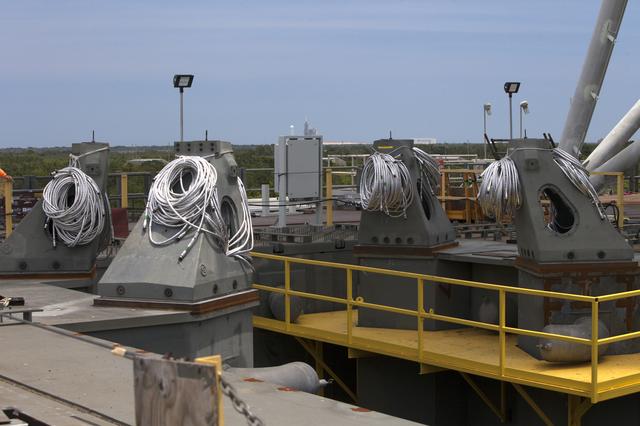 NASA image: Vehicle Support Posts Installation onto Mobile Launcher