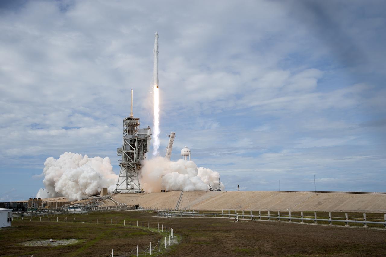 A SpaceX Falcon 9 rocket lifts off from Launch Complex 39A at NASA's Kenney Space Center in Florida, the company's 11th commercial resupply services mission to the International Space Station. Liftoff was at 5:07 p.m. EDT from the historic launch site now operated by SpaceX under a property agreement with NASA. The Dragon spacecraft will deliver 6,000 pounds of supplies, such as the Neutron star Interior Composition Explorer, or NICER, designed to study the extraordinary physics of these stars, providing insights into their nature and behavior.