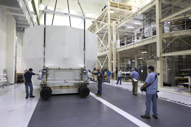 NASA image: European Service Module-Structural Test Article Load onto Transp