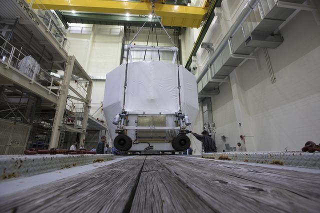 NASA image: European Service Module-Structural Test Article Load onto Transp