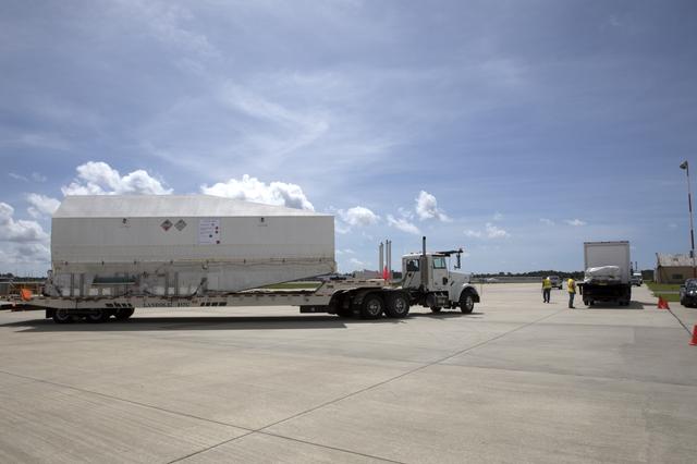 NASA image: TDRS-M Spacecraft Arrival