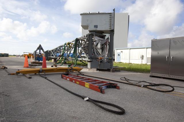 NASA image: Core Stage Forward Skirt Umbilical (CSFSU) Prep for Install onto