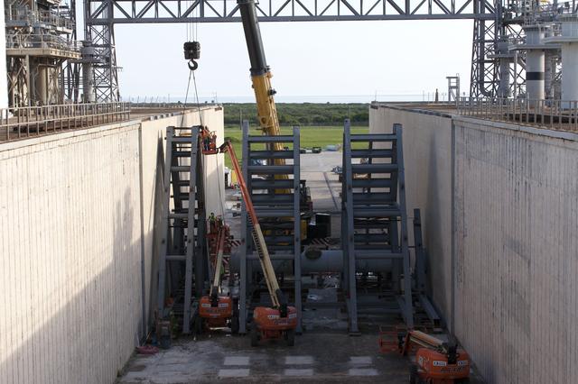 NASA image: Pad 39B Flame Deflector Installation