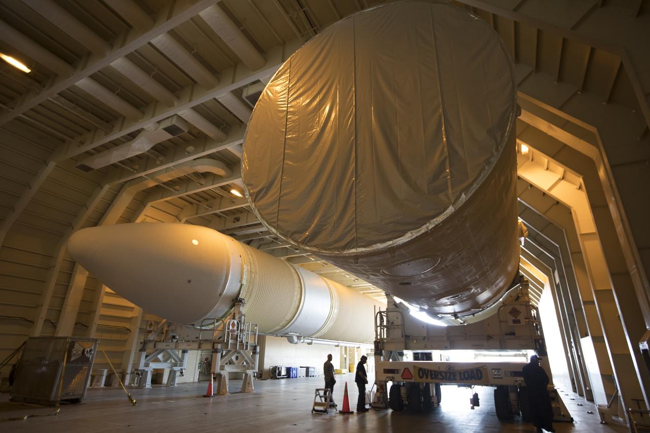 Preparations are underway to offload the United Launch Alliance Delta IV Heavy common booster core from the company's Mariner ship at Port Canaveral in Florida. The Delta IV Heavy will launch NASA's upcoming Parker Solar Probe mission. The mission will perform the closest-ever observations of a star when it travels through the Sun's atmosphere, called the corona. The probe will rely on measurements and imaging to revolutionize our understanding of the corona and the Sun-Earth connection. Liftoff atop the Delta IV Heavy rocket is scheduled to take place from Cape Canaveral's Space Launch Complex 37 in summer 2018.