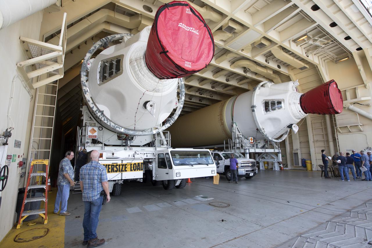 Preparations are underway to offload the United Launch Alliance Delta IV Heavy common booster core from the company's Mariner ship at Port Canaveral in Florida. The Delta IV Heavy will launch NASA's upcoming Parker Solar Probe mission. The mission will perform the closest-ever observations of a star when it travels through the Sun's atmosphere, called the corona. The probe will rely on measurements and imaging to revolutionize our understanding of the corona and the Sun-Earth connection. Liftoff atop the Delta IV Heavy rocket is scheduled to take place from Cape Canaveral's Space Launch Complex 37 in summer 2018. 