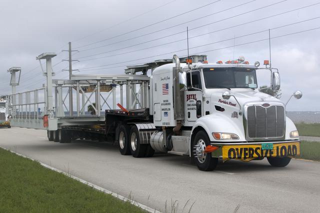 NASA image: SLS Booster Engine Service Platforms Delivery