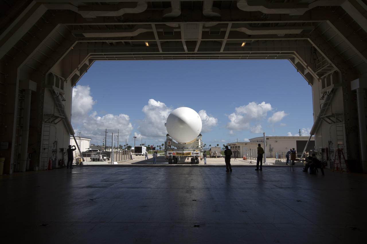 A United Launch Alliance Delta IV Heavy common booster core is offloaded from the company's Mariner ship at Port Canaveral in Florida. The Delta IV Heavy will launch NASA's upcoming Parker Solar Probe mission. The mission will perform the closest-ever observations of a star when it travels through the Sun's atmosphere, called the corona. The probe will rely on measurements and imaging to revolutionize our understanding of the corona and the Sun-Earth connection. Liftoff atop the Delta IV Heavy rocket is scheduled to take place from Cape Canaveral's Space Launch Complex 37 in summer 2018. 