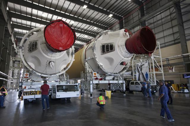 NASA image: ULA Delta IV Heavy Common Booster Cores for the Parker Solar Pro
