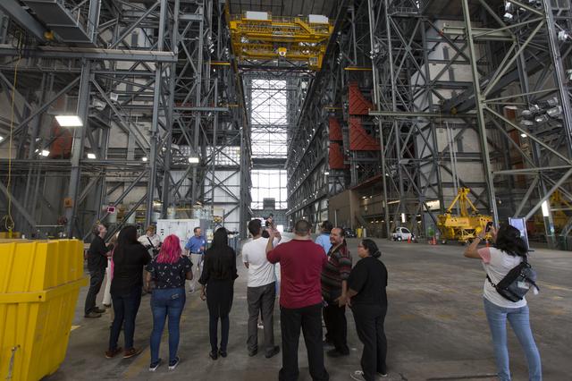 NASA image: 2017 First Nations Launch Competition Winners visit Kennedy Spac