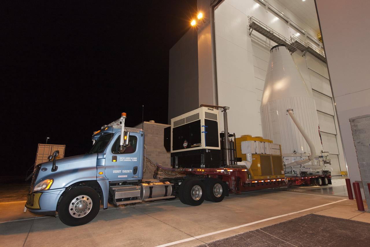 Inside the Astrotech facility in Titusville, Florida, the payload fairing for NASA's Tracking and Data Relay Satellite, TDRS-M, is moved into position to encapsulate the spacecraft. TDRS-M is the latest spacecraft destined for the agency's constellation of communications satellites that allows nearly continuous contact with orbiting spacecraft ranging from the International Space Station and Hubble Space Telescope to the array of scientific observatories. Liftoff atop a United Launch Alliance Atlas V rocket is scheduled to take place from Space Launch Complex 41 at Cape Canaveral Air Force Station at 8:03 a.m. EDT Aug. 18, 2017.