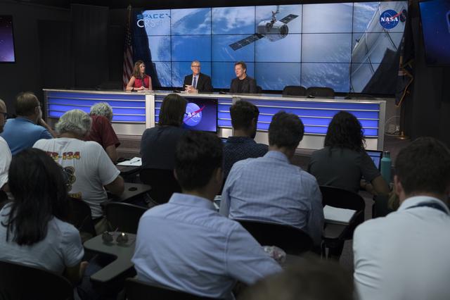 NASA image: SpaceX CRS-12 Post Launch News Conference