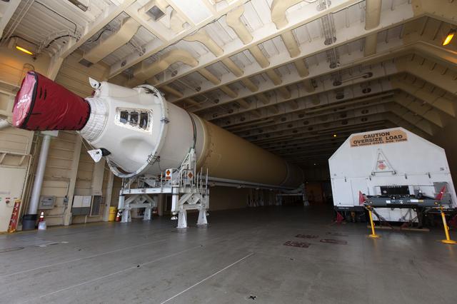 NASA image: ULA Delta IV Heavy Second Stage & Port Common Booster Core for t