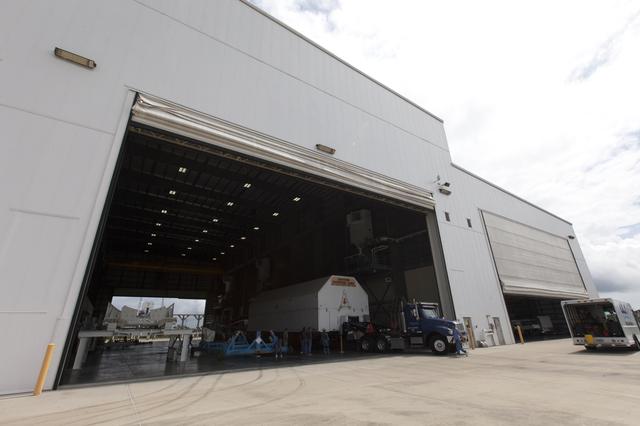 NASA image: ULA Delta IV Heavy Second Stage & Port Common Booster Core for t