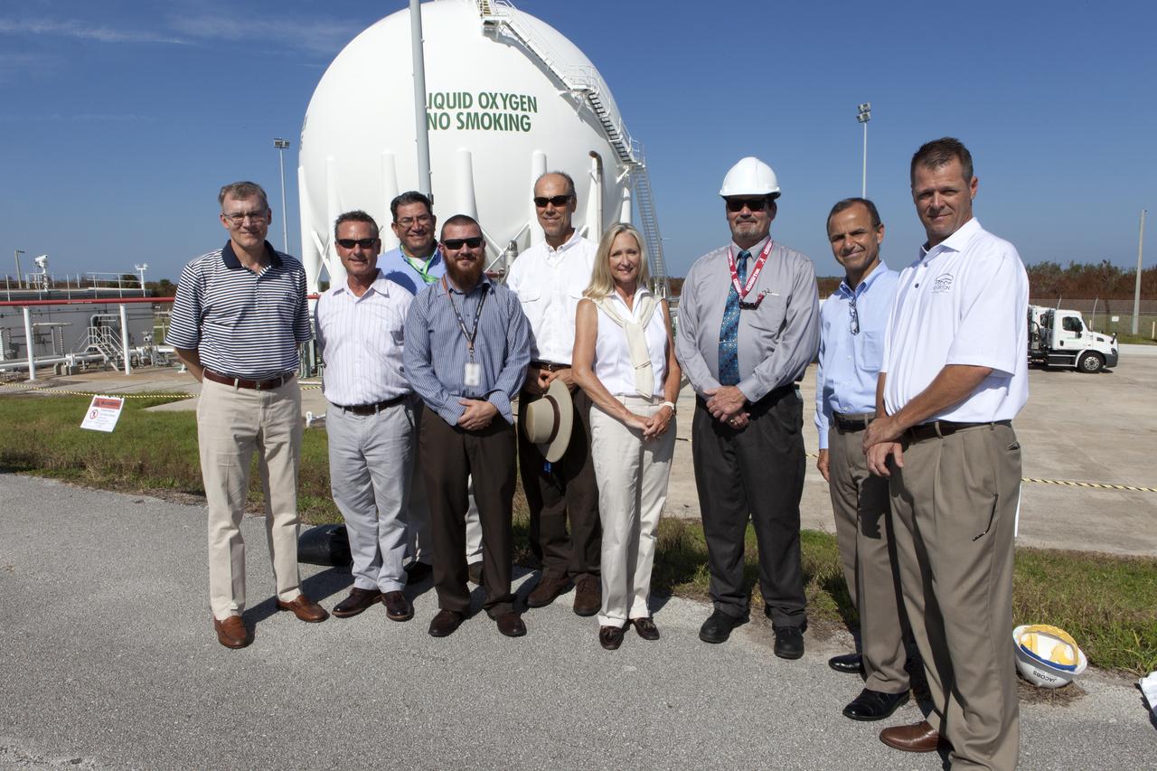 Liquid Oxygen filled in the Cryo tank of Pad 39B in support of the SLS rocket.