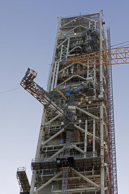NASA image: Core Stage Inter-Tank Umbilical (CSITU) Lift & Install