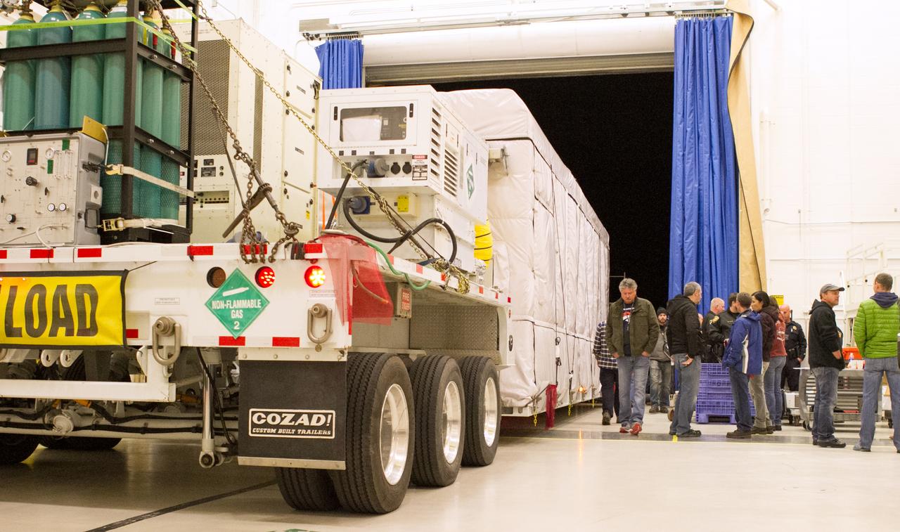 NOAA's Geostationary Operational Environmental Satellite-S (GOES-S) is prepared for transport at the Lockheed Martin facility in Littleton, Colorado, where it was built and assembled. GOES-S will be loaded into a U.S. Air Force C-5M Super Galaxy cargo aircraft at Buckley Air Force Base in Aurora, Colorado, and flown to NASA's Kennedy Space Center in Florida. After it arrives at Kennedy's Shuttle Landing Facility, it will be offloaded and transported to the Astrotech Space Operations facility in Titusville, Florida, to prepare it for launch. GOES-S is the second in a series of four advanced geostationary weather satellites. The GOES-R series - consisting of the GOES-R, GOES-S, GOES-T and GOES-U spacecraft - will significantly improve the detection and observation of environmental phenomena that directly affect public safety, protection of property and the nation's economic health and prosperity. GOES-S is slated to launch March 1, 2018 aboard a United Launch Alliance Atlas V rocket from Cape Canaveral Air Force Station in Florida. 