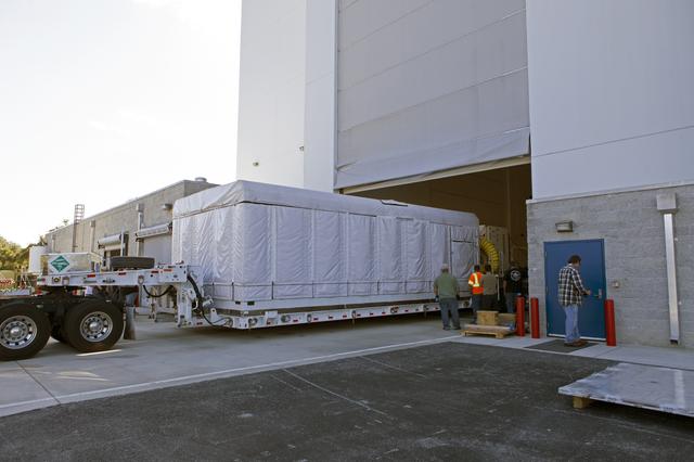NASA image: GOES-S Arrival at Astrotech Space Operations