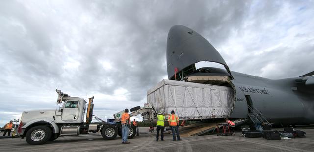 NASA image: GOES-S Arrival at Kennedy Space Center