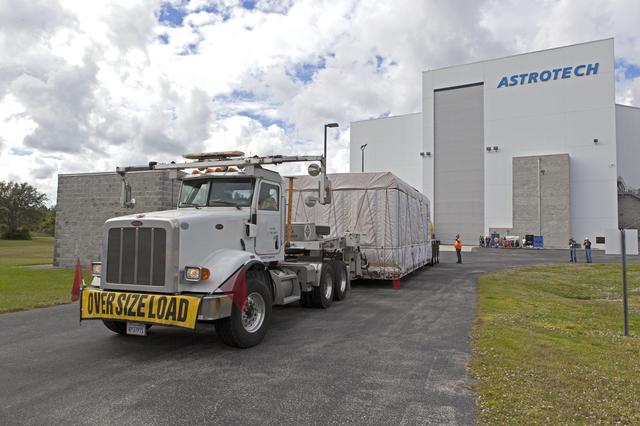 NASA image: GOES-S Arrival to Astrotech