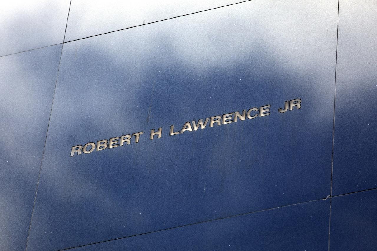 At the Kennedy Space Center's Visitor Complex, the name of U.S. Air Foce Maj. Robert Lawrence is one of those included on the Space Mirror Memorial which honors those lost in efforts to explore space. Selected in 1967 for the Manned Orbiting Laboratory Program, Lawrence was the first African-American astronaut. He lost his life in a training accident 50 years ago. The ceremony took place in the Center for Space Education at the Kennedy visitor complex.