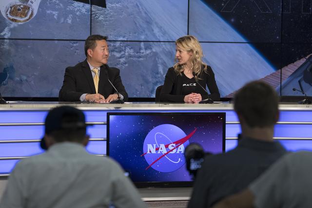 NASA image: SpaceX CRS-13 Post Launch News Conference