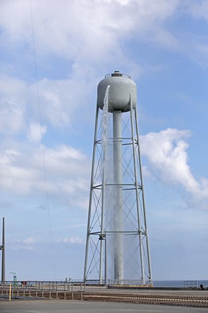 NASA image: Wet Flow Test at Launch Complex 39B