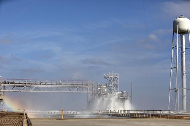 NASA image: Wet Flow Test at Launch Complex 39B